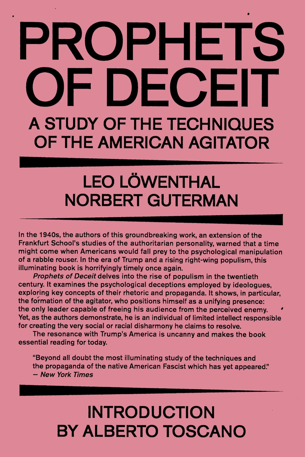 Prophets of Deceit: A Study of the Techniques of the American Agitator