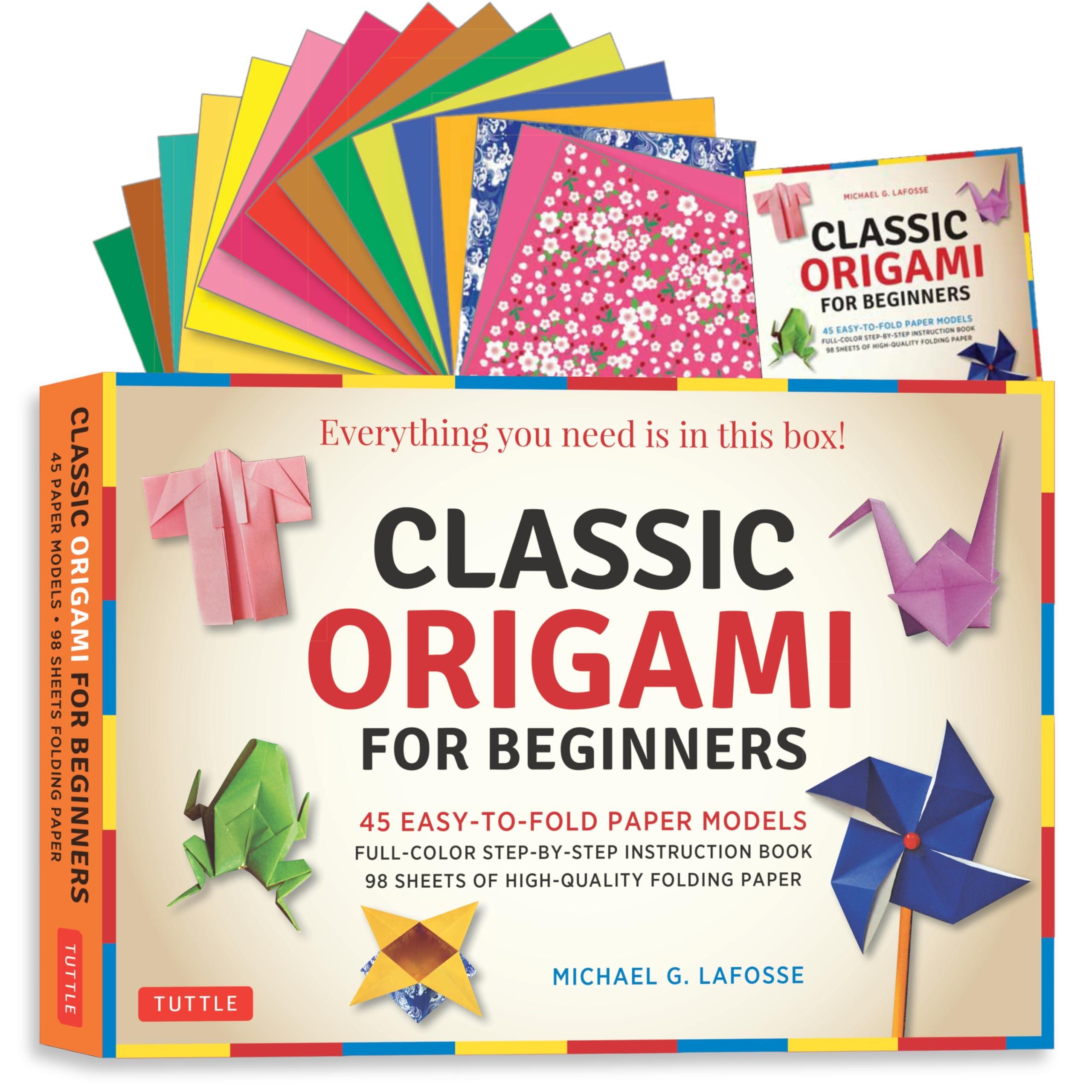 Classic Origami for Beginners Kit: 45 Easy-to-Fold Paper Models: Full-color instruction book; 98 sheets of Folding Paper: Everything you need is in this box!