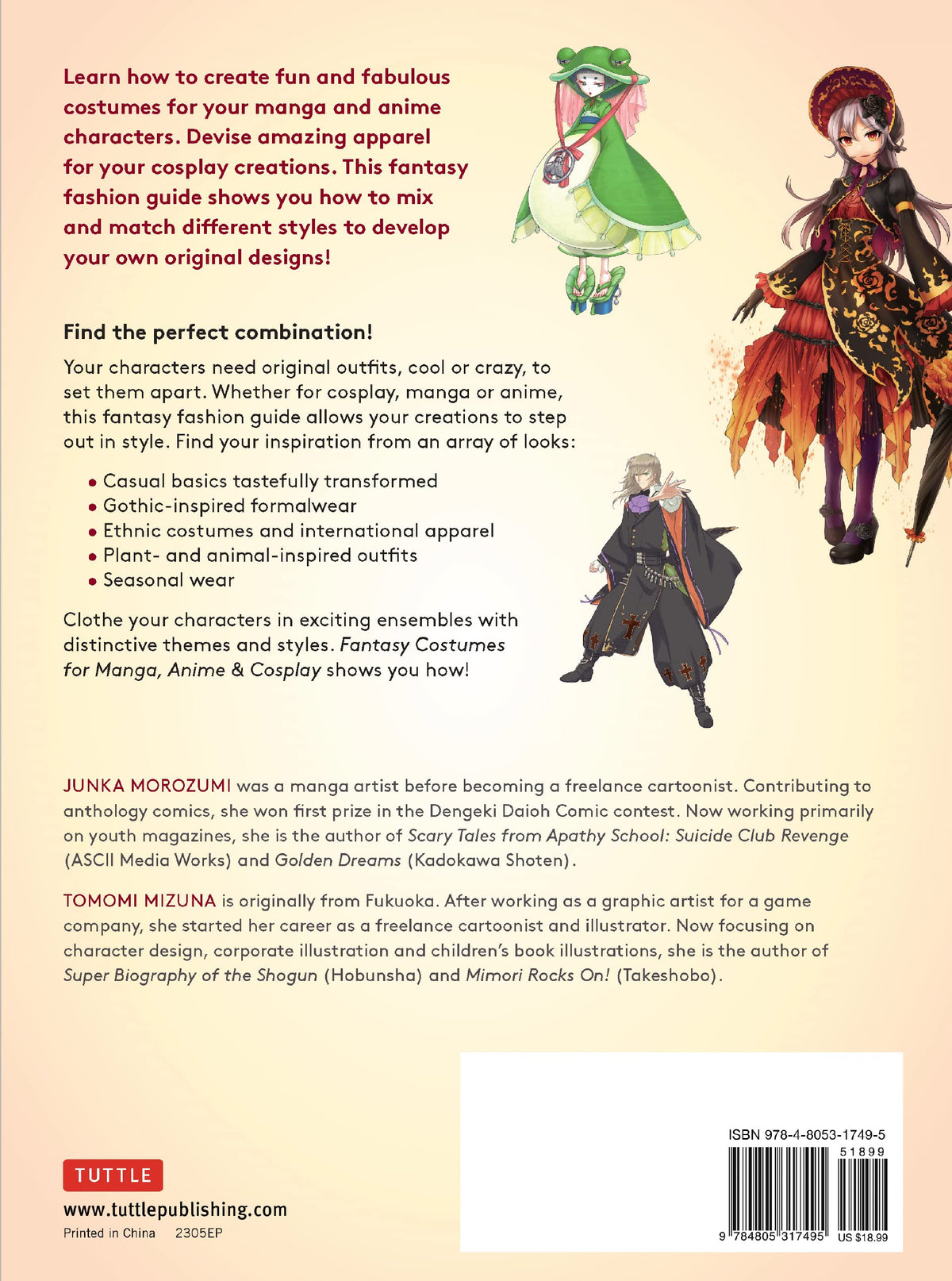 Fantasy Costumes for Manga, Anime & Cosplay: A Drawing Guide and Sourcebook (With over 1100 color illustrations)