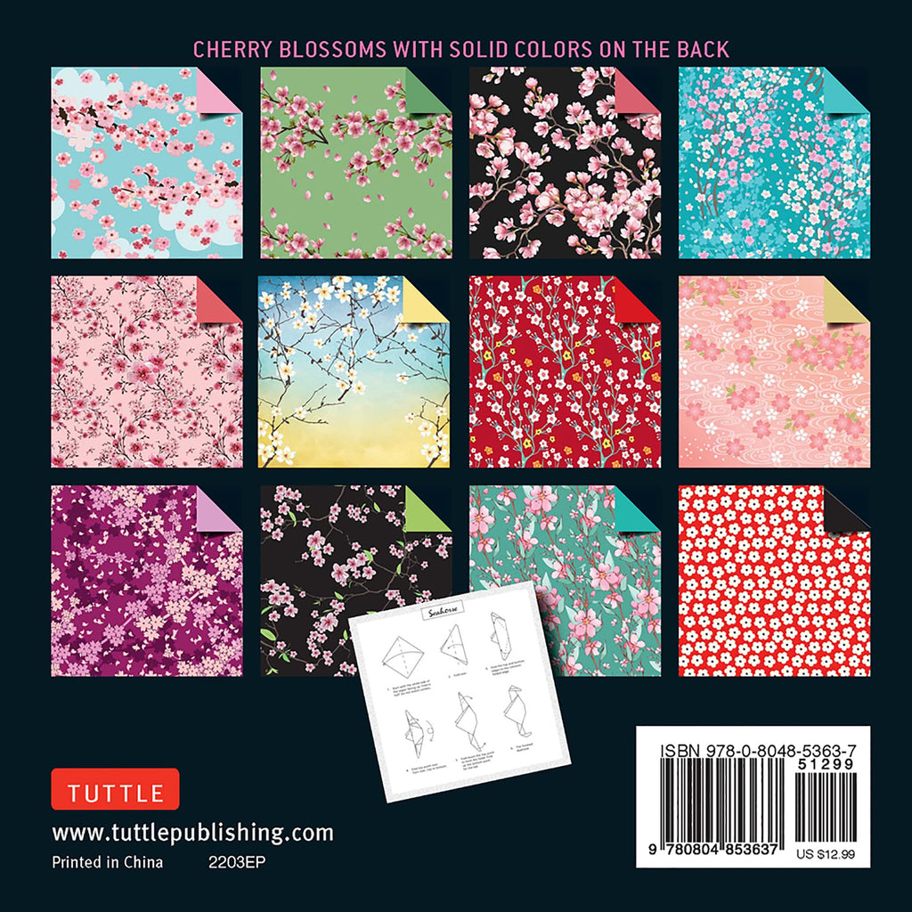 Origami Paper 500 sheets Cherry Blossoms 6" (15 cm): Tuttle Origami Paper: Double-Sided Origami Sheets Printed with 12 Different Patterns (Instructions for 6 Projects Included)