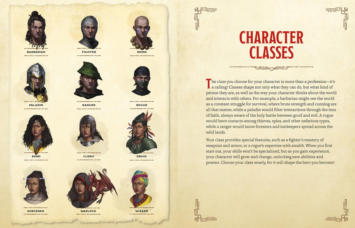 The Warriors & Wizards Compendium (Dungeons & Dragons): A Young Adventurer's Guide