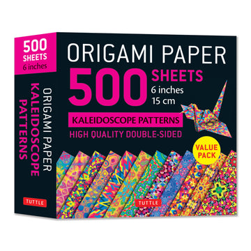 Origami Paper 500 sheets Kaleidoscope Patterns 6" (15 cm): Tuttle Origami Paper: Double-Sided Origami Sheets Printed with 12 Different Designs (Instructions for 6 Projects Included) (Tuttle Specials)