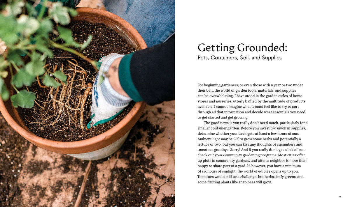 Tiny Space Gardening: Growing Vegetables, Fruits, and Herbs in Small Outdoor Spaces (with Recipes)