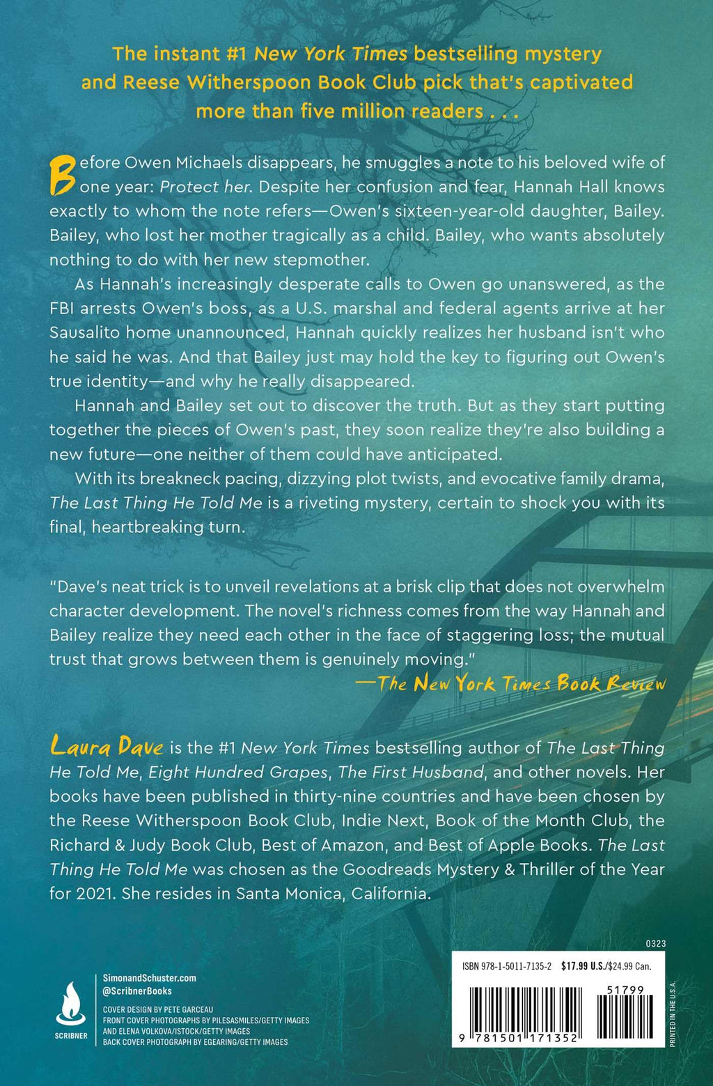 The Last Thing He Told Me: A Reese Witherspoon Book Club Pick