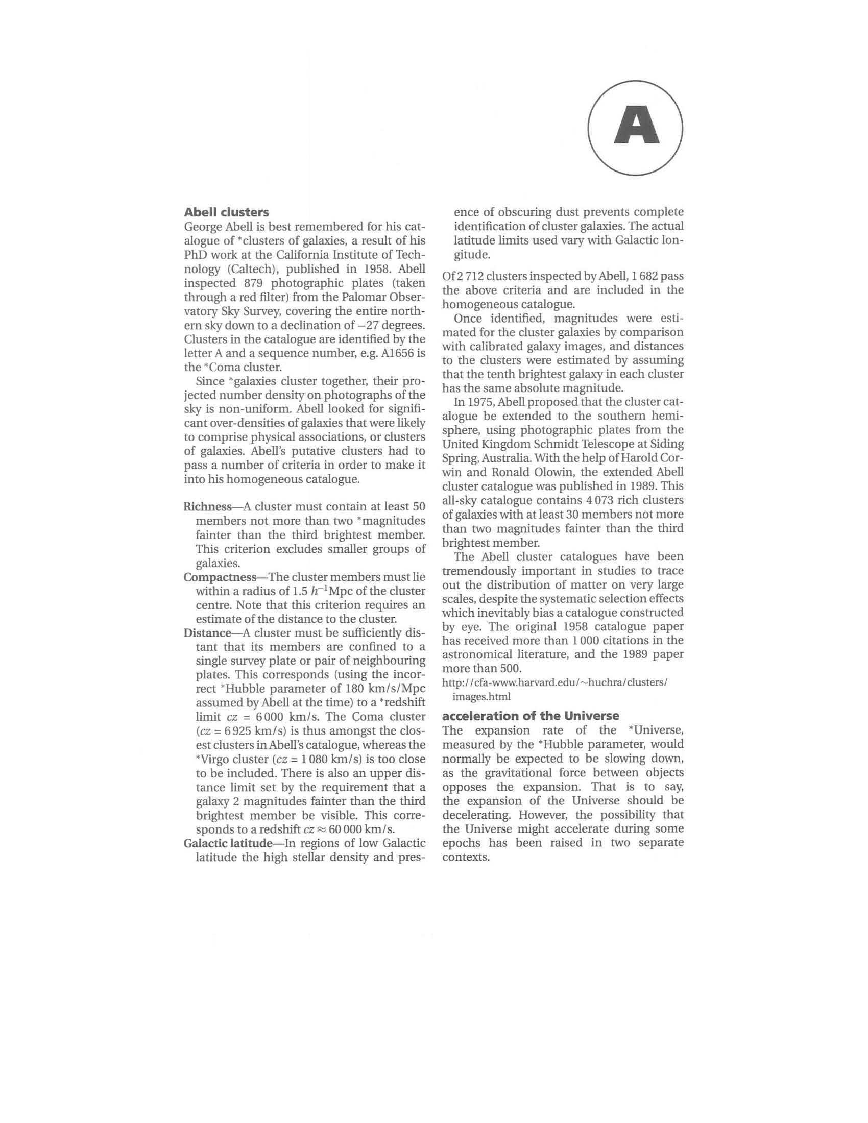 The Oxford Companion to Cosmology (Oxford Quick Reference)