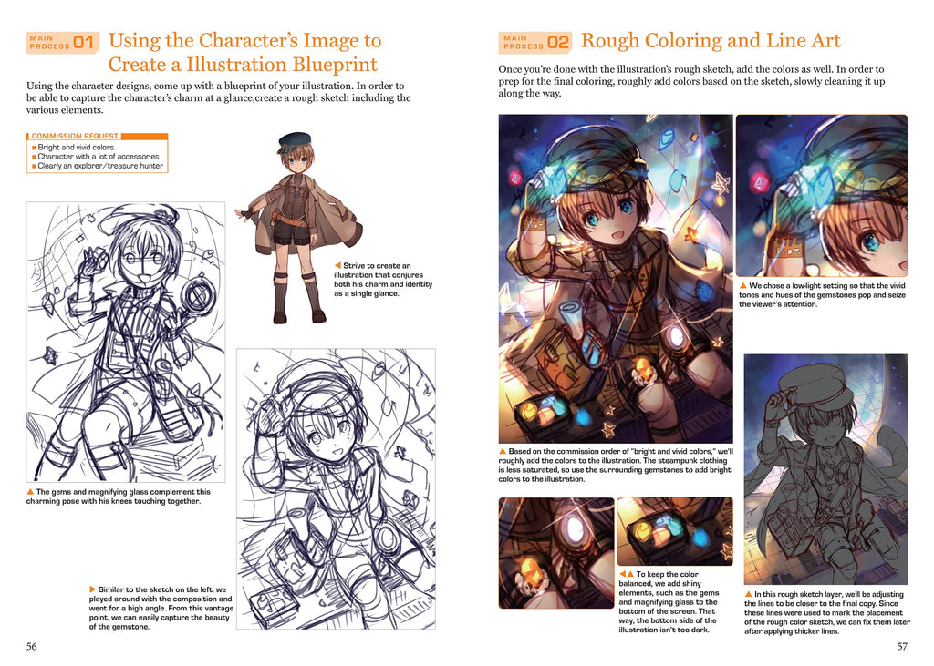 Manga & Anime Digital Illustration Guide: A Handbook for Beginners (with over 650 illustrations)