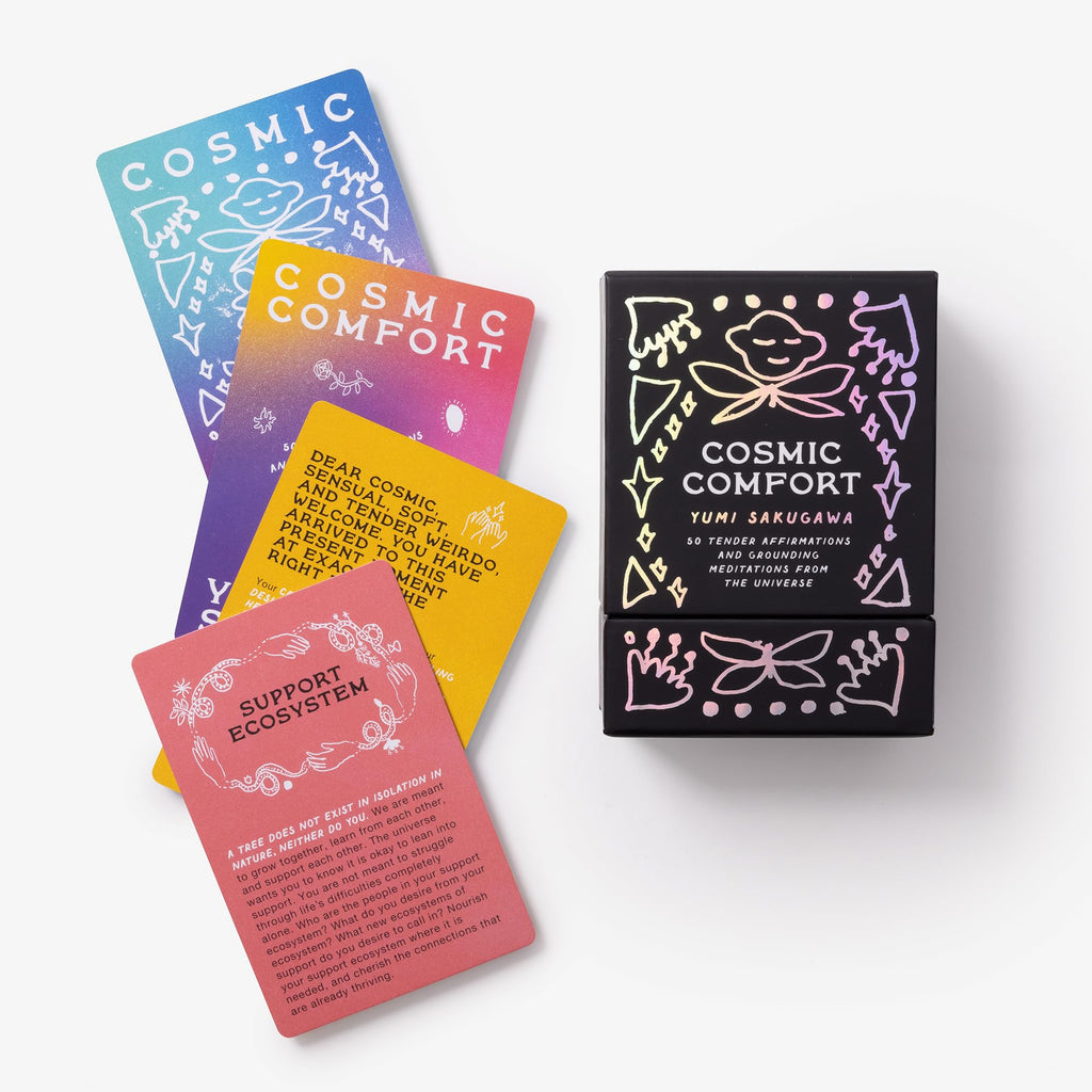 Cosmic Comfort: 50 Tender Affirmations and Grounding Meditations from the Universe: Meditation Cards