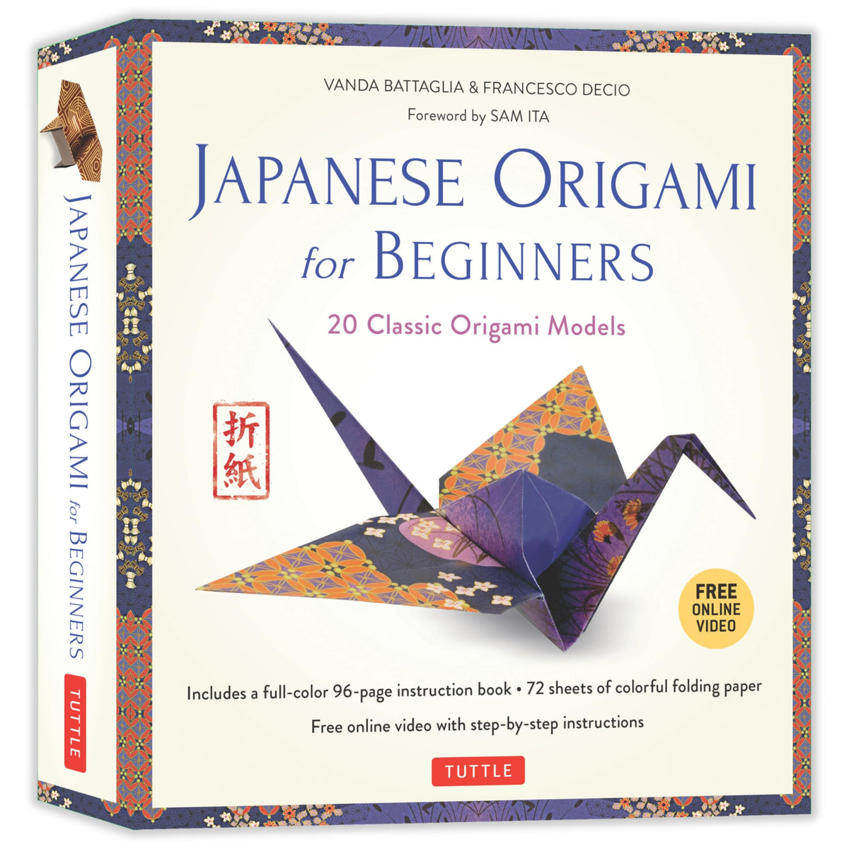 Japanese Origami for Beginners Kit: 20 Classic Origami Models: Kit with 96-page Origami Book, 72 Origami Papers and Instructional Videos: Great for Kids and Adults!