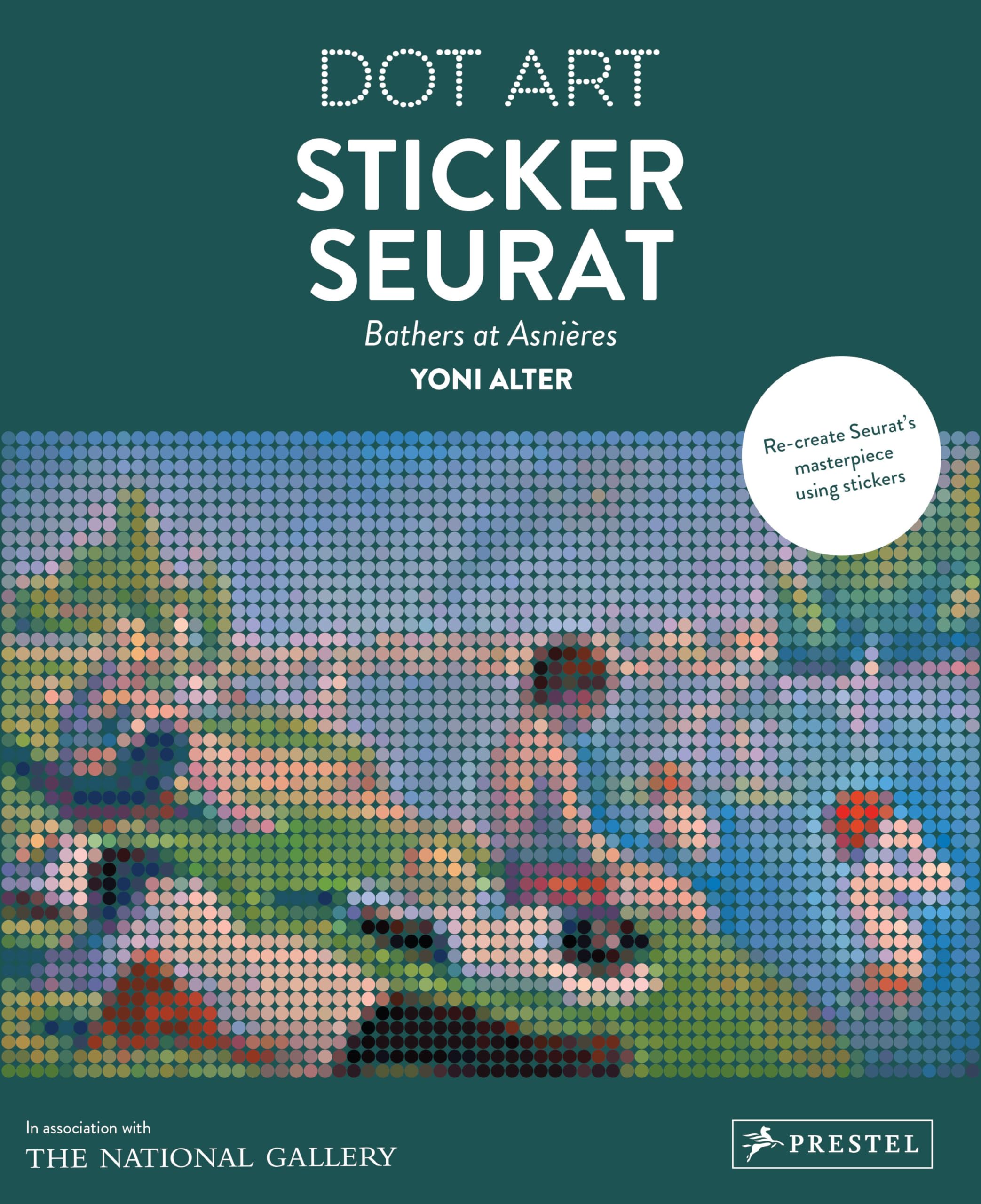 Sticker Seurat: Bathers at Asnieres Dot Art