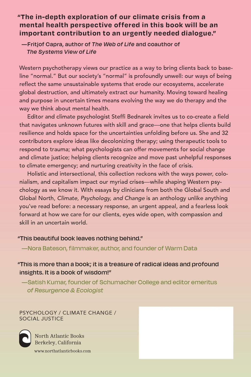 Climate, Psychology, and Change: Reimagining Psychotherapy in an Era of Global Disruption and Climate Anxiety