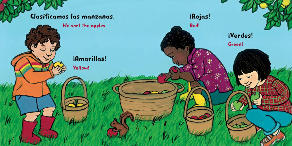 Nuestras manzanas favoritas / Our Favorite Apples (Spanish Bilingual Edition) (Storytelling Math)