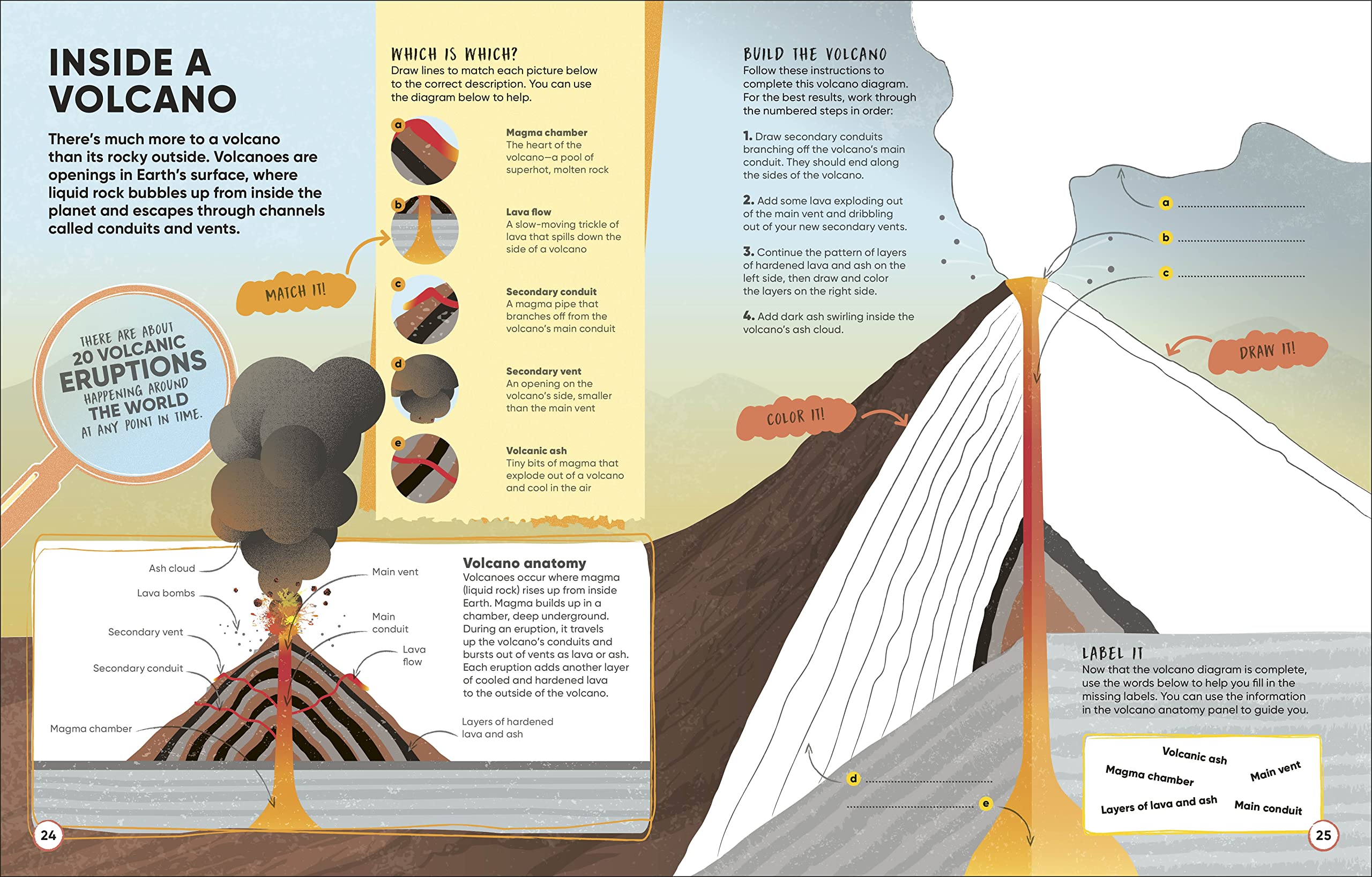Volcanoes and Earthquakes: More Than 100 Brain-Boosting Activities that Make Learning Easy and Fun (DK Active Learning)