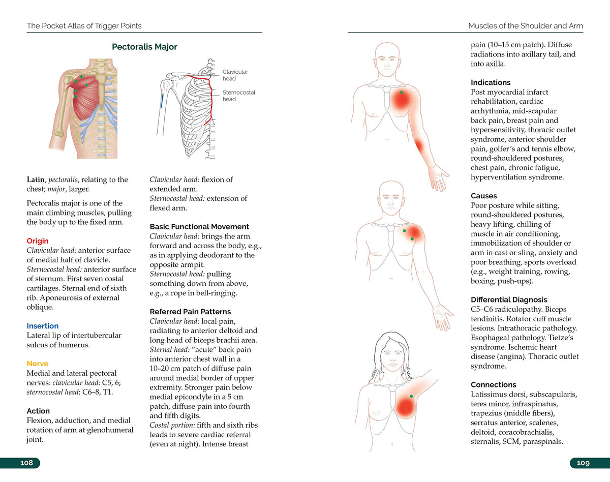 The Pocket Atlas of Trigger Points: A User-Friendly Guide to Muscle Anatomy, Pain Patterns, and the Myofascial Network for Students, Practitioners, and Patients