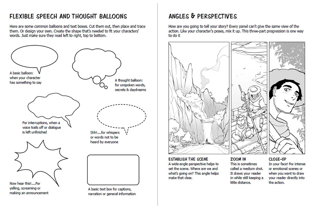 Blank Comic Book: Draw Your Own Manga! (84 Blank Pages of 21 Different Templates)
