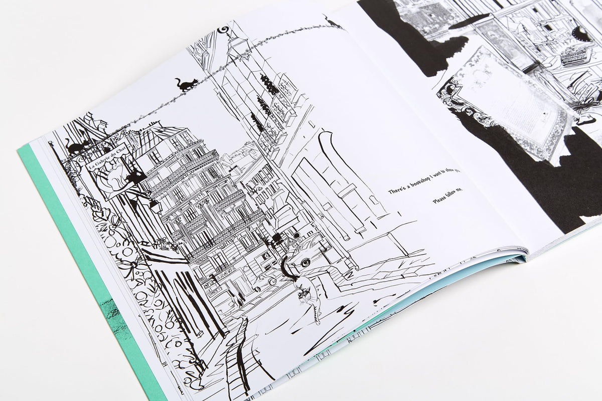 Cats in Paris: A Magical Coloring Book