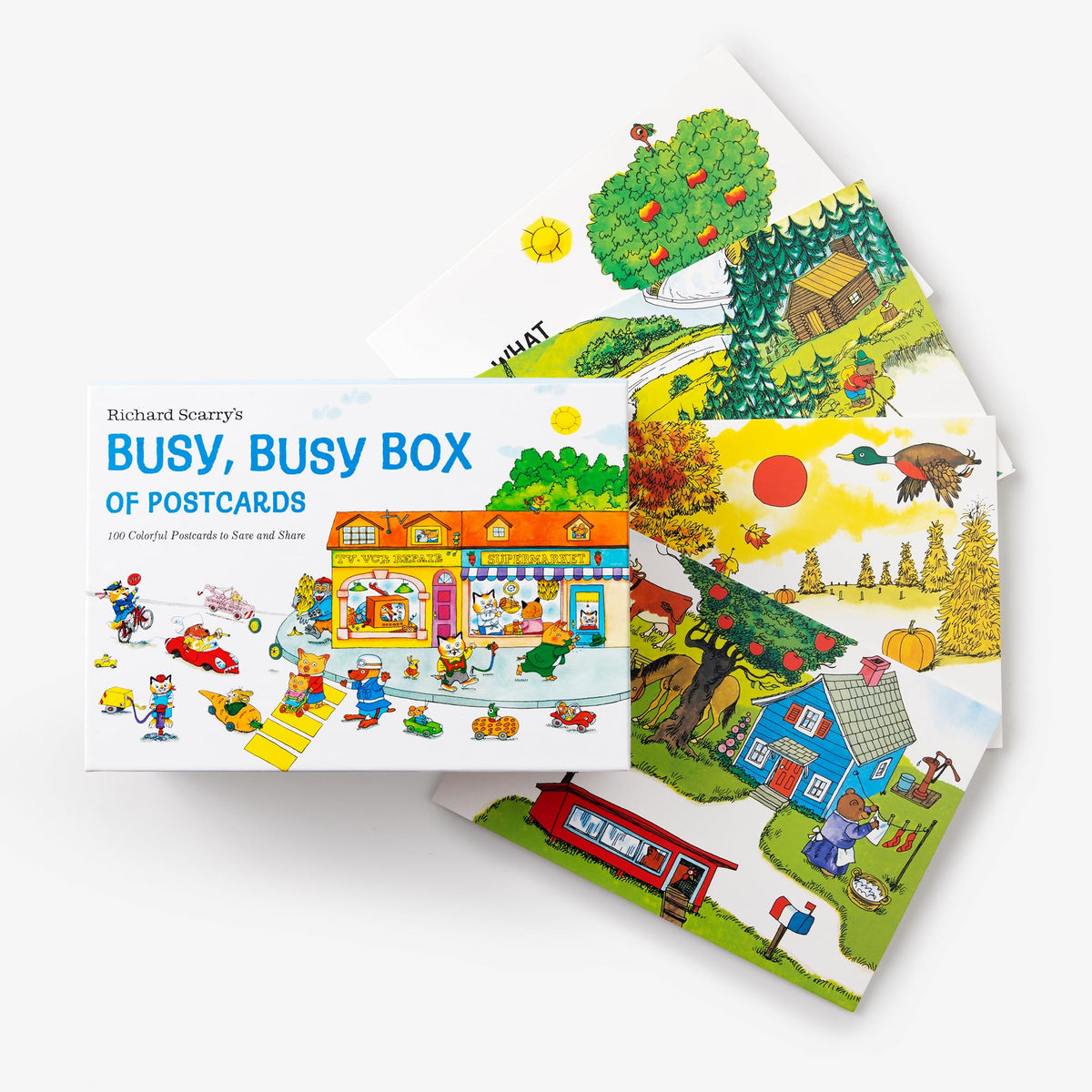 Richard Scarry's Busy, Busy Box of Postcards: 100 Colorful Postcards to Save and Share