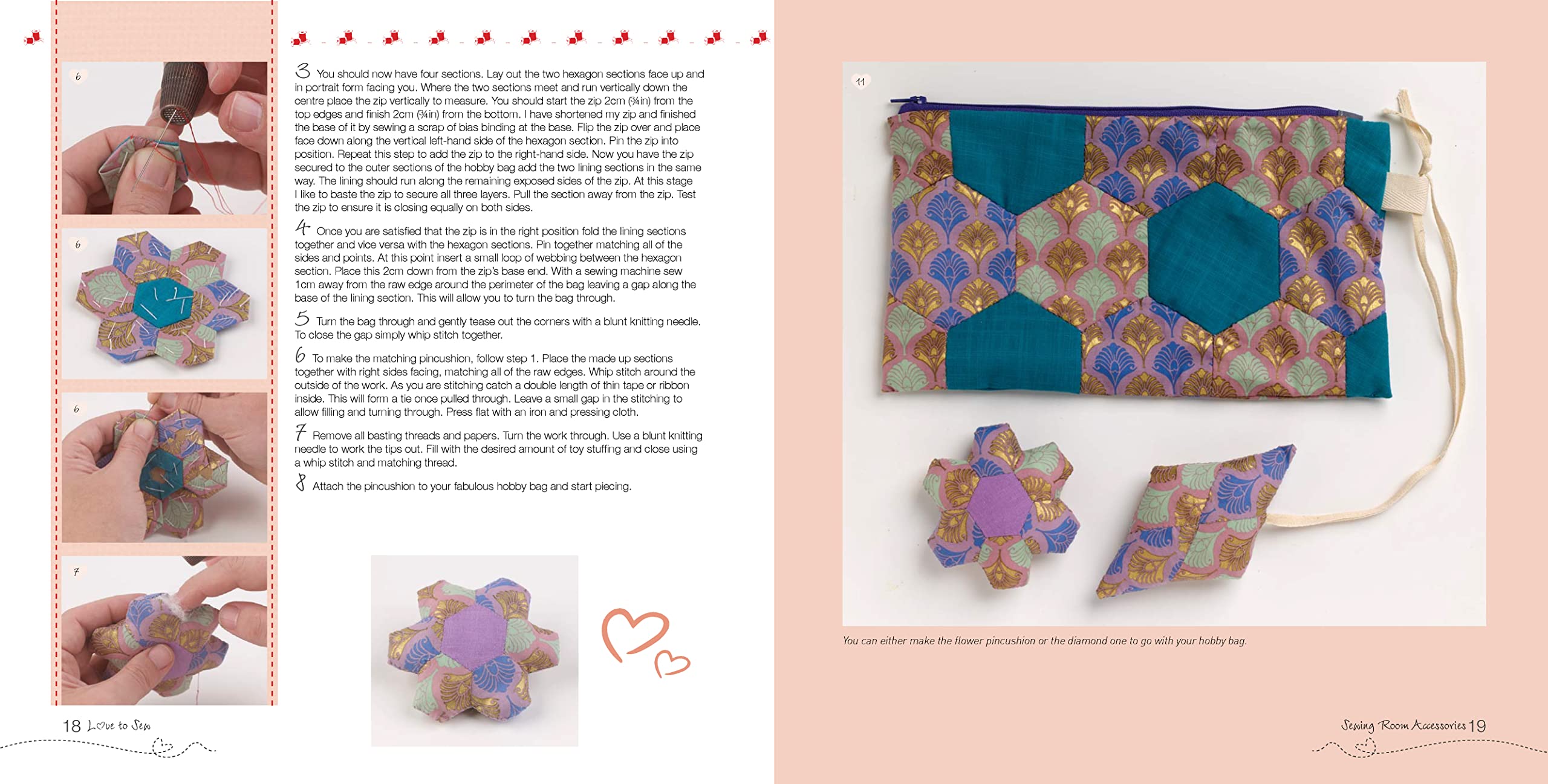 Love to Sew: Quilting On The Move: With English Paper Piecing