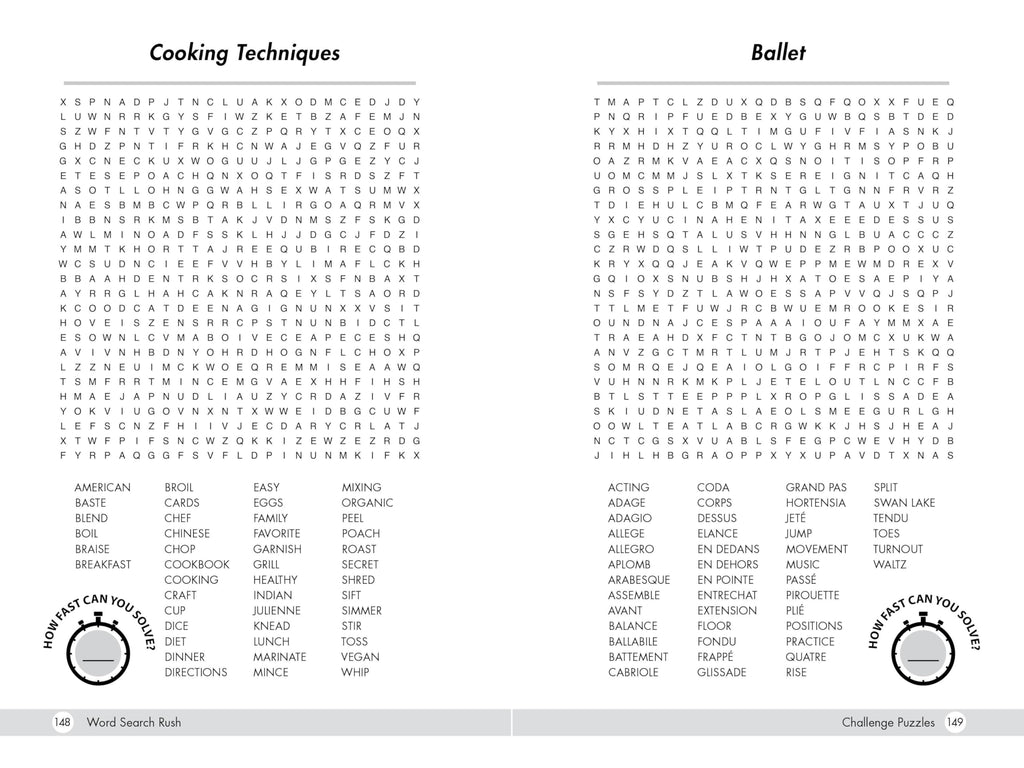 Word Search Rush: Test Your Skills and Beat the Clock with 150+ Easy to Hard Challenges (Speed Solve Puzzles)