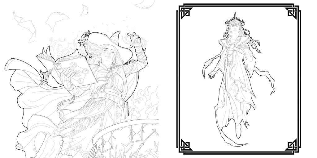 The Dungeons & Dragons Coloring Book: 80 Adventurous Line Drawings