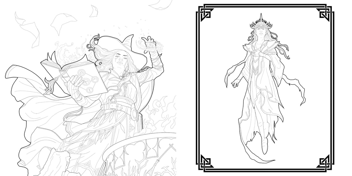The Dungeons & Dragons Coloring Book: 80 Adventurous Line Drawings