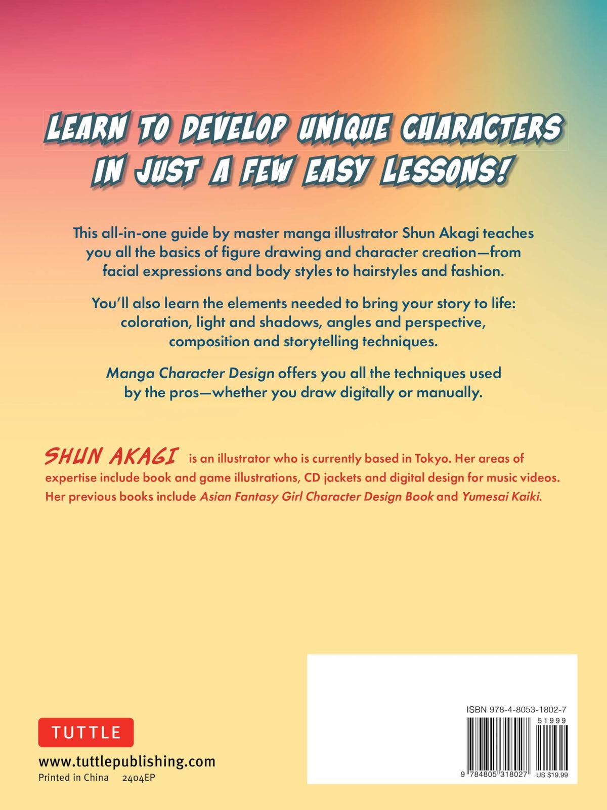 Manga Character Design: Faces, Fashions, Hairstyles and More! (With Over 800 Illustrations)