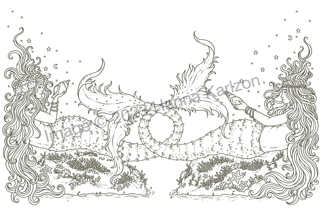 Tales from Atlantis: Coloring Book (Hanna Karlzon)