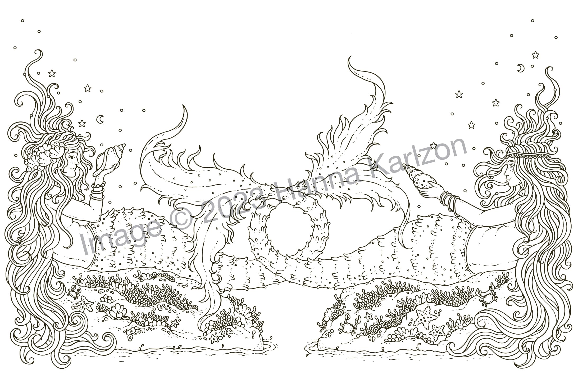 Tales from Atlantis: Coloring Book (Hanna Karlzon)