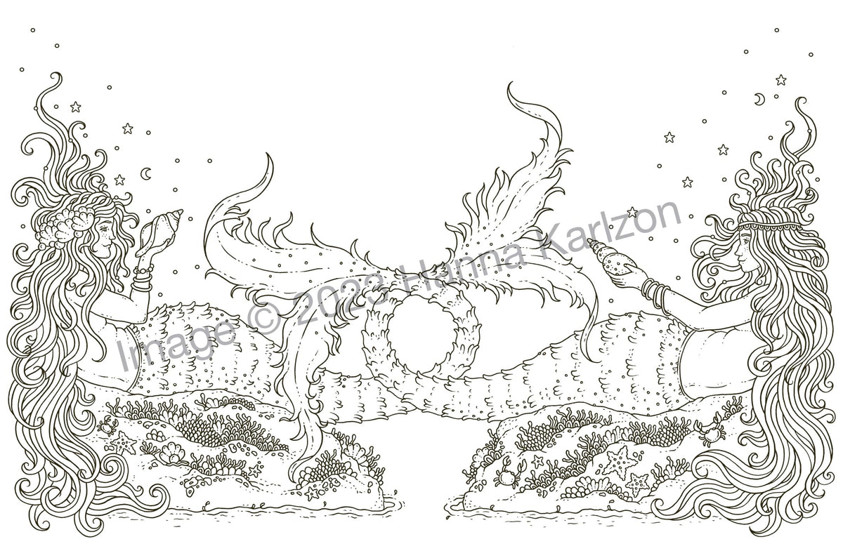 Tales from Atlantis: Coloring Book (Hanna Karlzon)