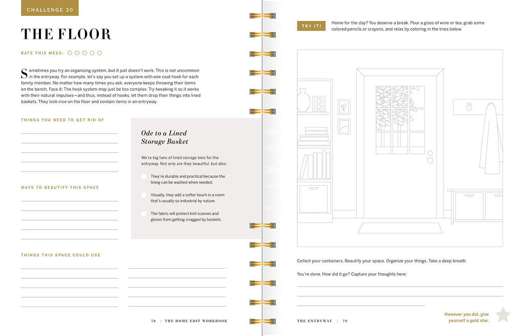 The Home Edit Workbook: Prompts, Activities, and Gold Stars to Help You Contain the Chaos