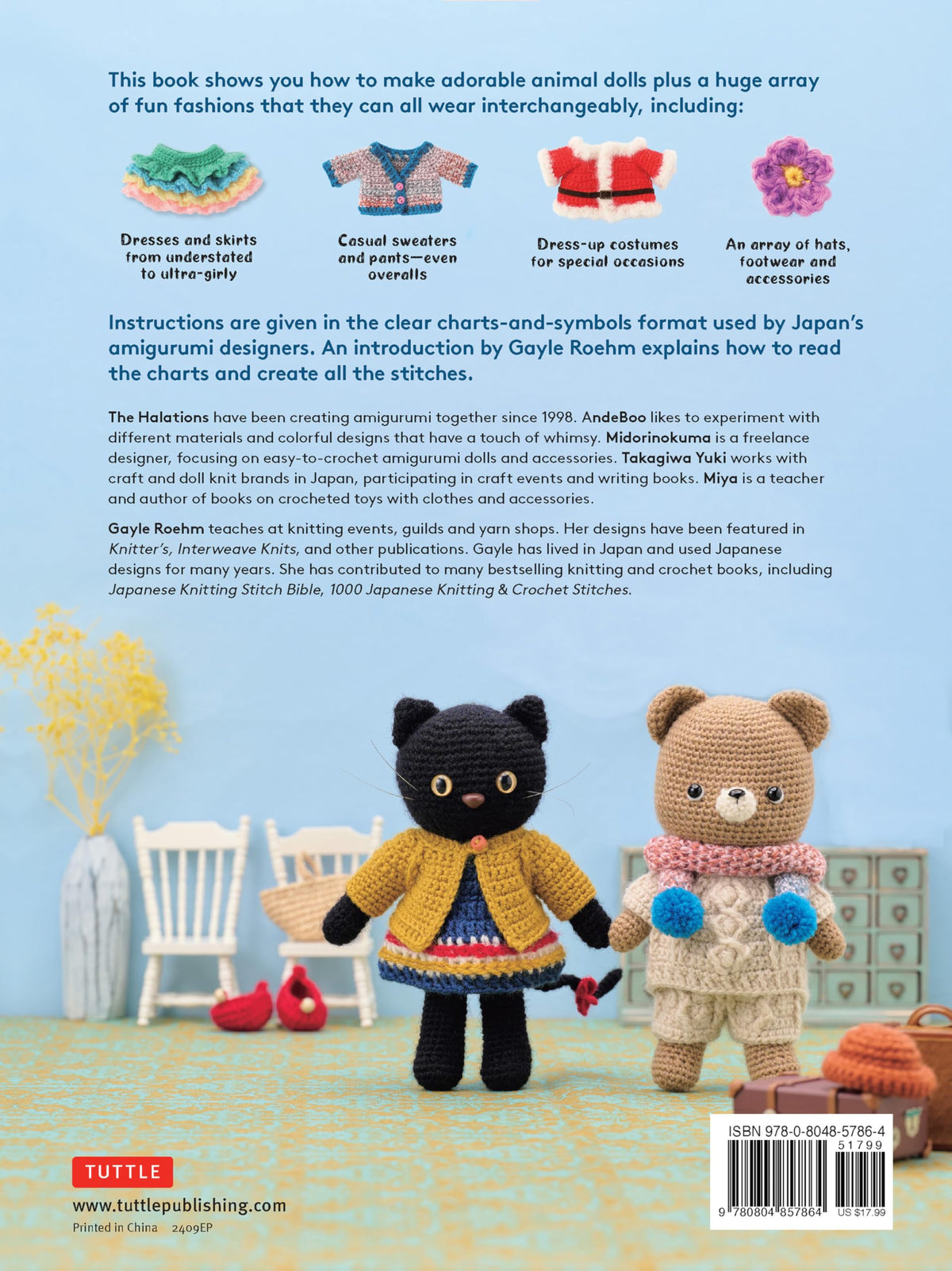 Crochet Cute Amigurumi Animals with Mix-and-Match Outfits: 76 Easy-to-follow Patterns Using Clear Japanese-style Crochet Charts