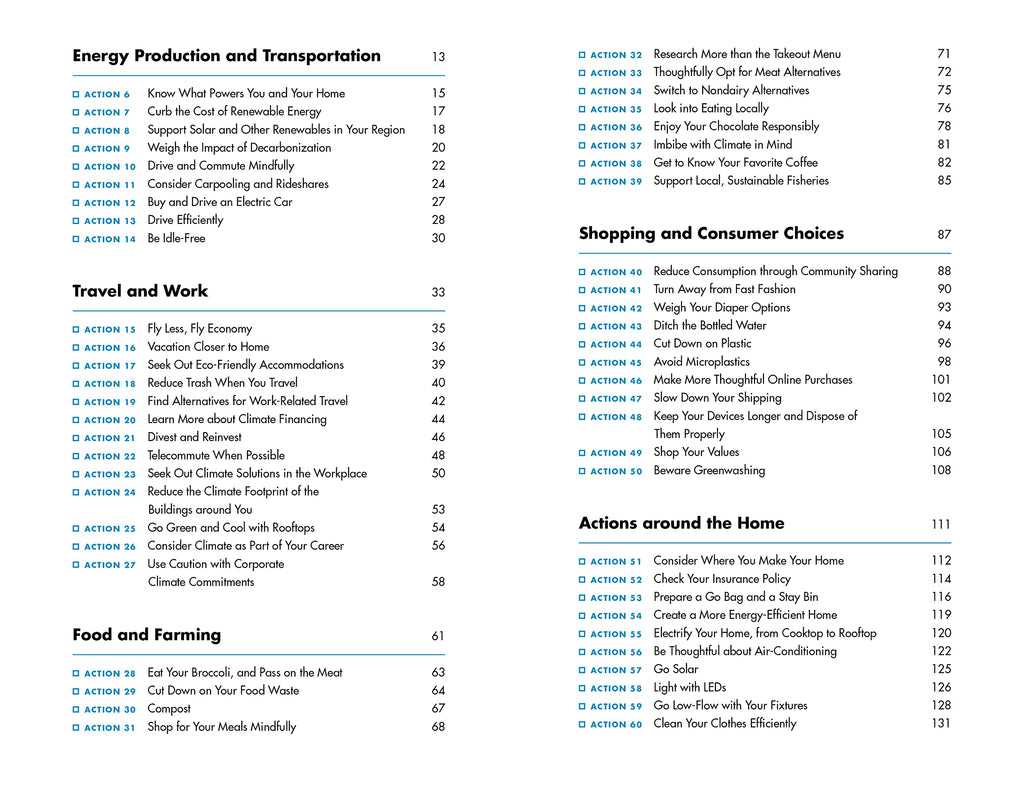 The Climate Action Handbook: A Visual Guide to 100 Climate Solutions for Everyone