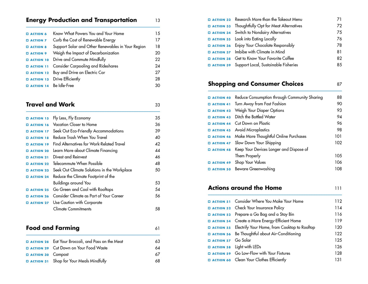 The Climate Action Handbook: A Visual Guide to 100 Climate Solutions for Everyone