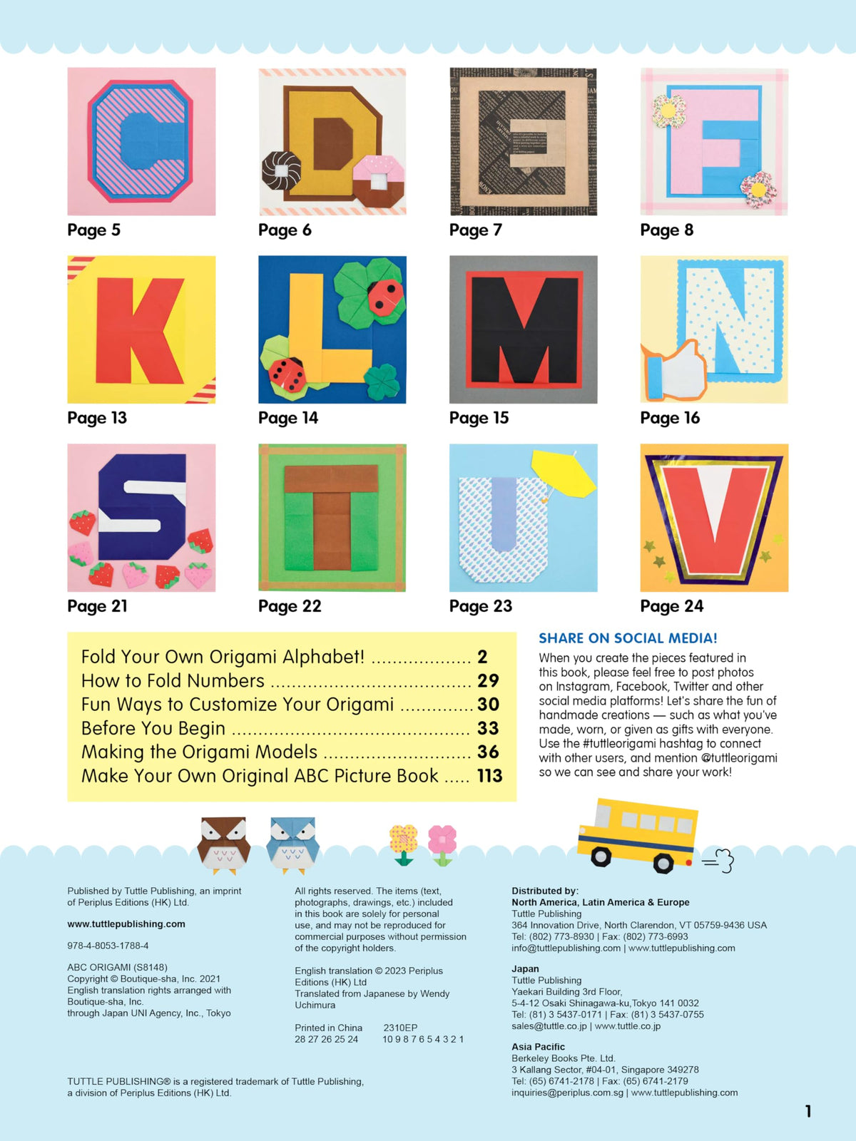 ABC Origami: Learn Your Alphabet and Numbers Through Origami! (80 Cute & Easy Paper Models!)