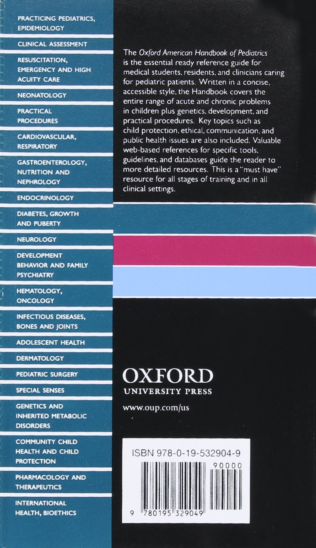 Oxford American Handbook of Pediatrics (Oxford American Handbooks of Medicine)
