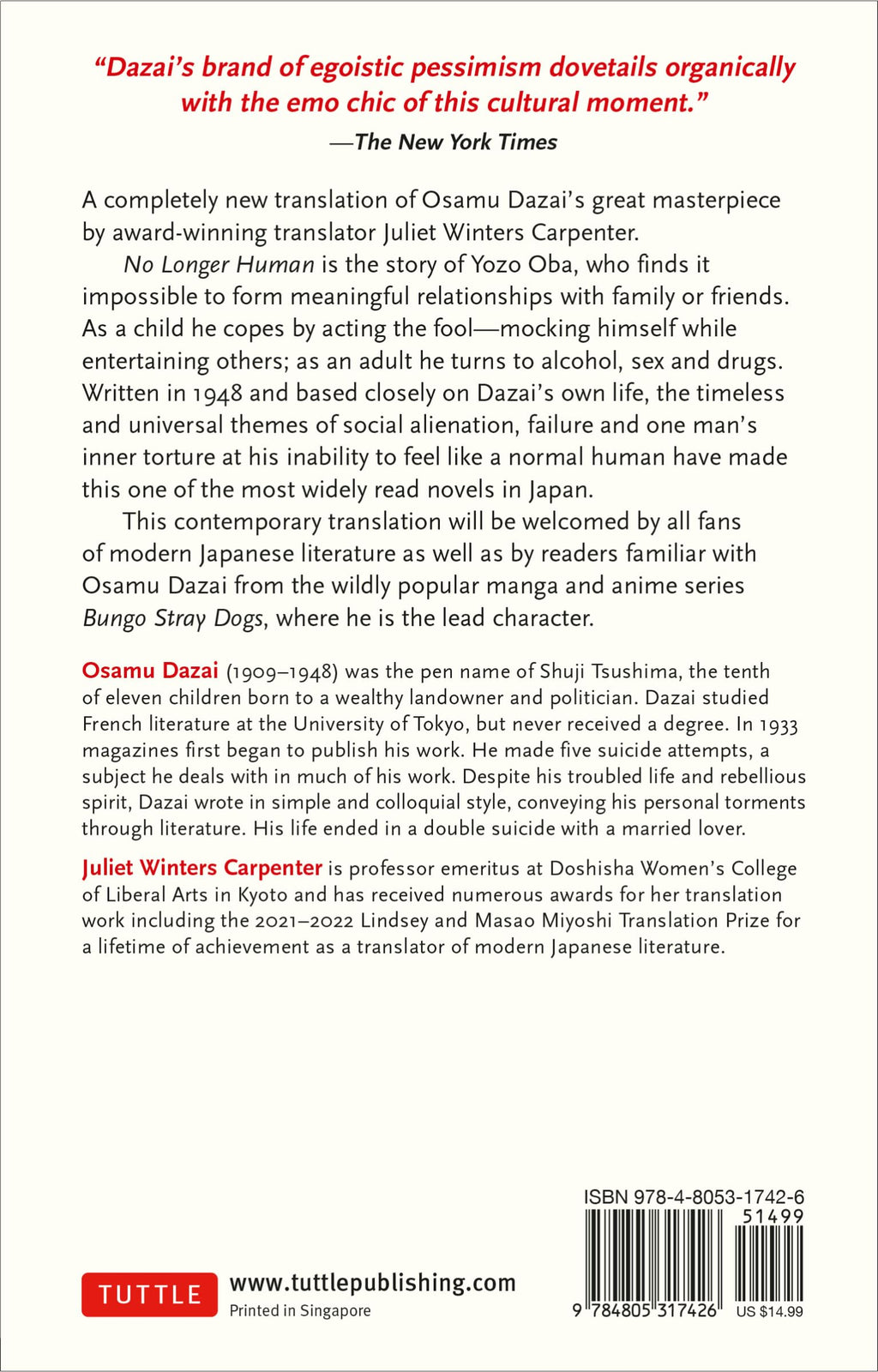 No Longer Human: A New Translation