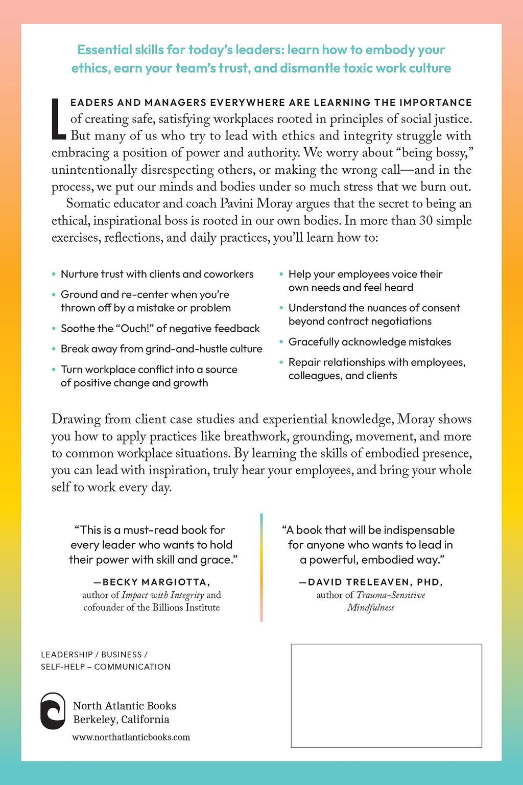 How to Hold Power: A Somatic Approach to Becoming a Leader People Love and Respect--30+ embodiment practices to empower your team and lead with intention