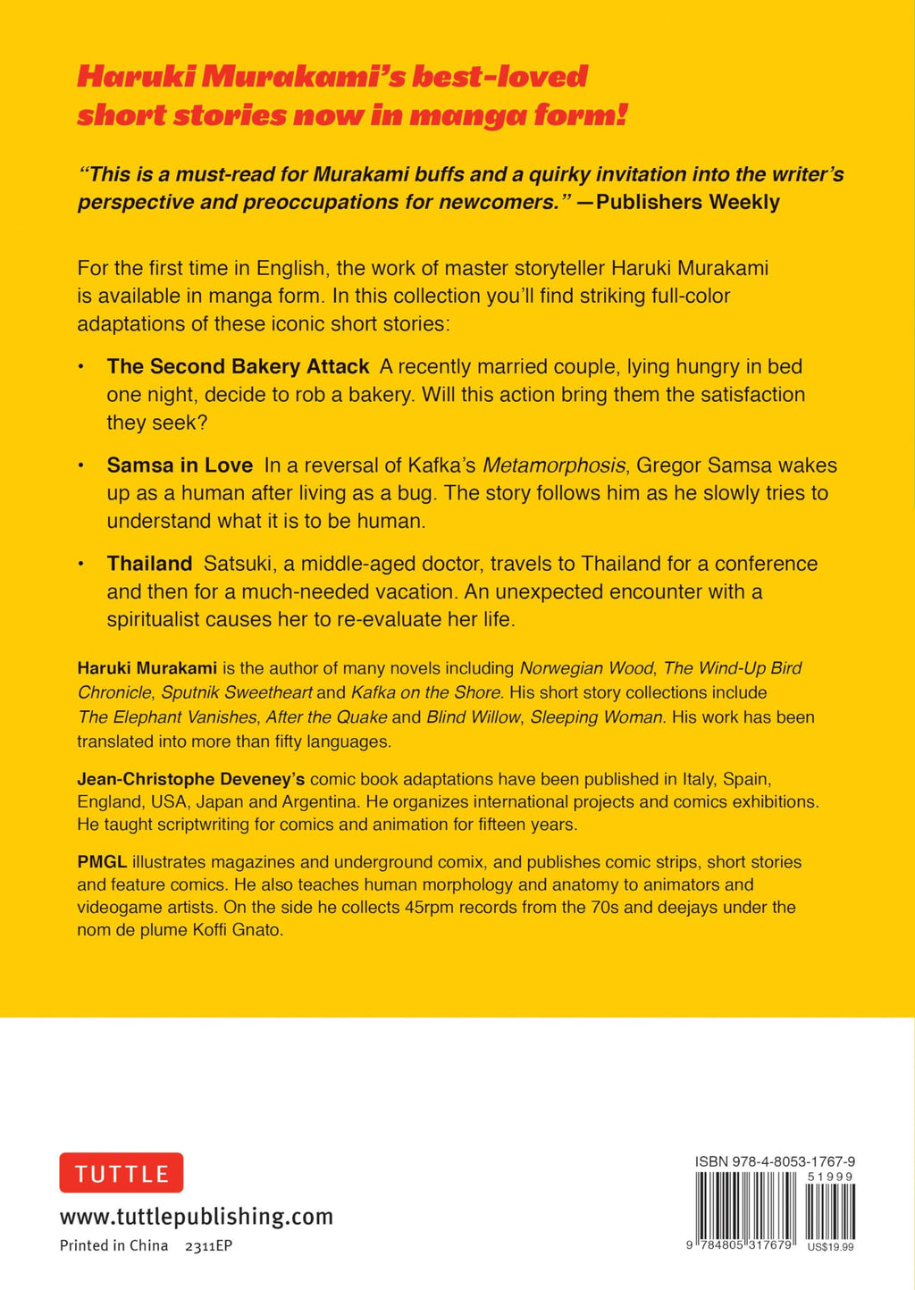 Haruki Murakami Manga Stories 2: The Second Bakery Attack; Samsa in Love; Thailand