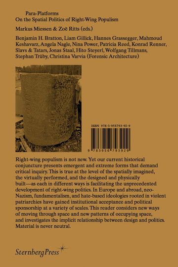 Para-Platforms: On the Spatial Politics of Right-Wing Populism (Sternberg Press)