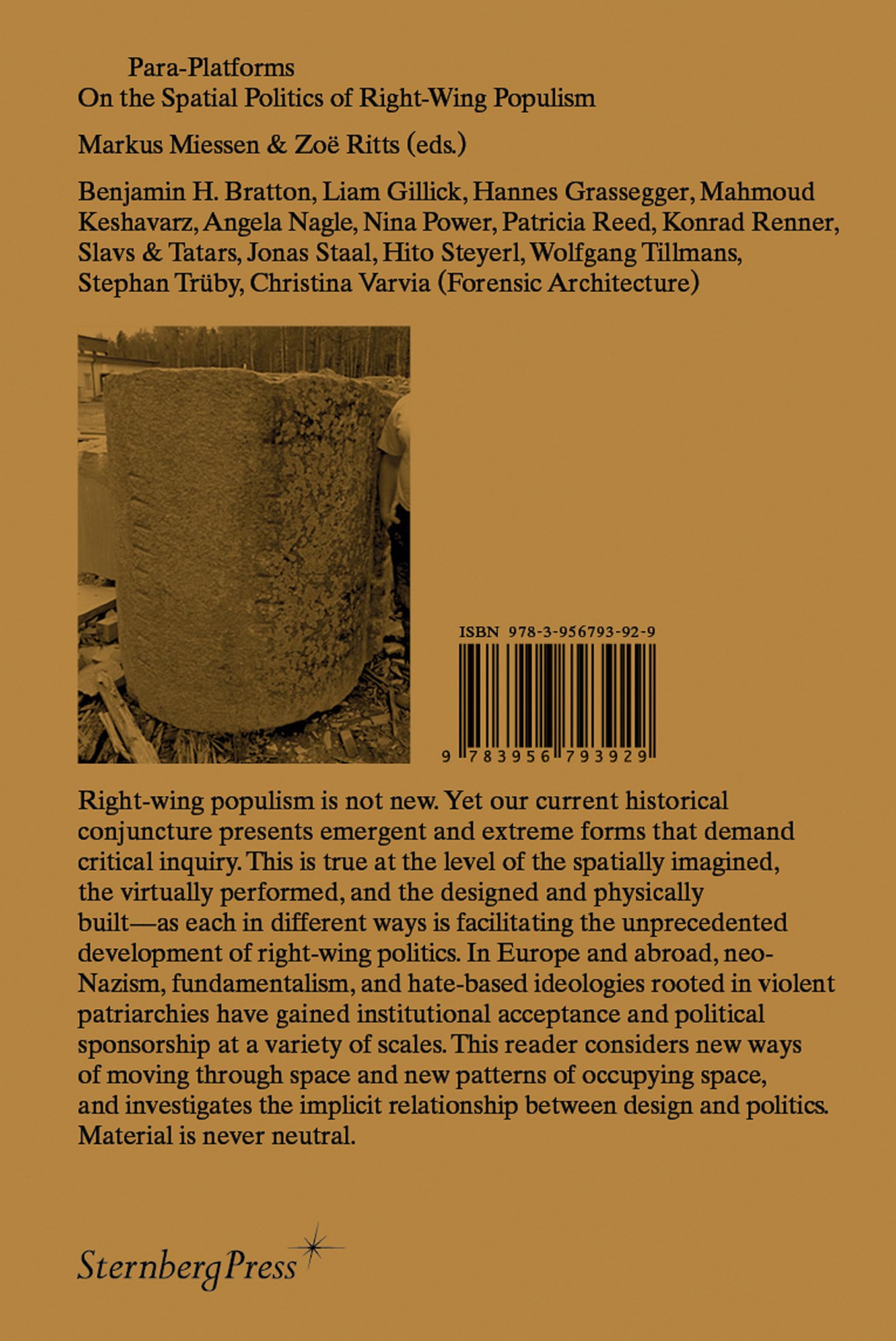 Para-Platforms: On the Spatial Politics of Right-Wing Populism (Sternberg Press)