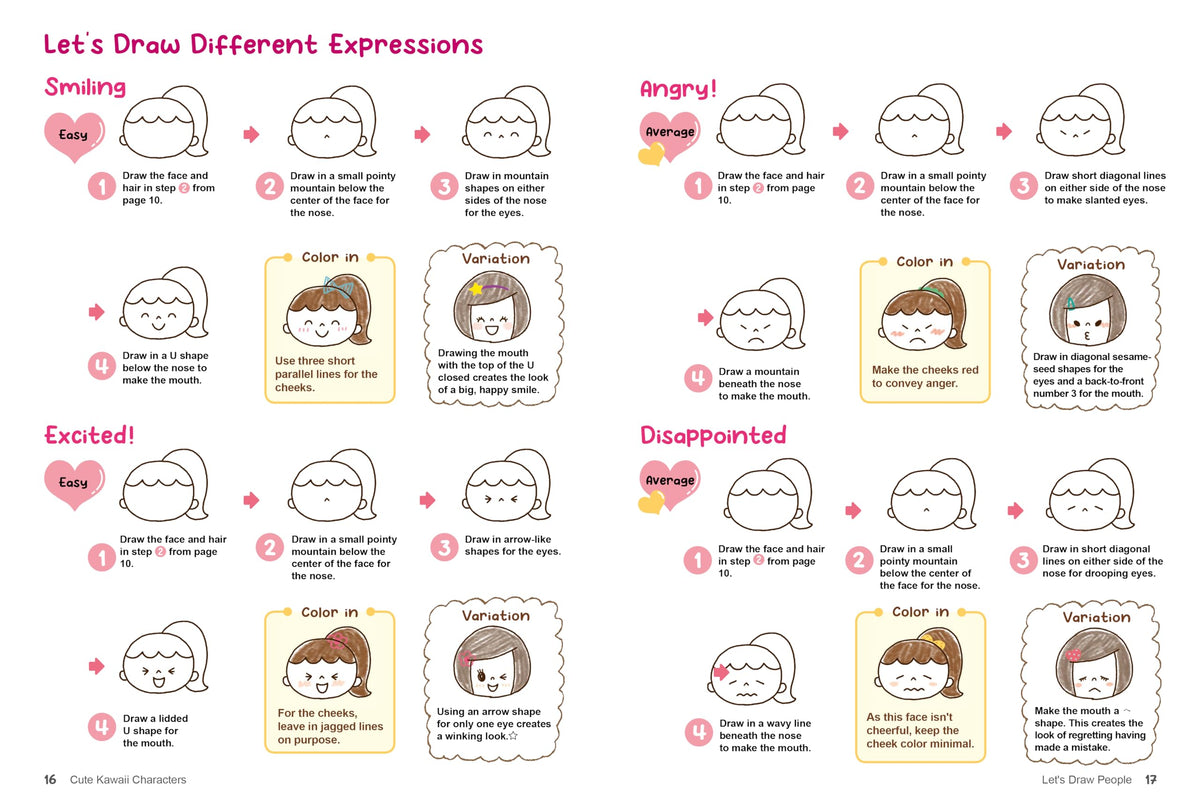 Kawaii Doodles: Supercute Drawings in Four Easy Steps (with over 1,250 illustrations)