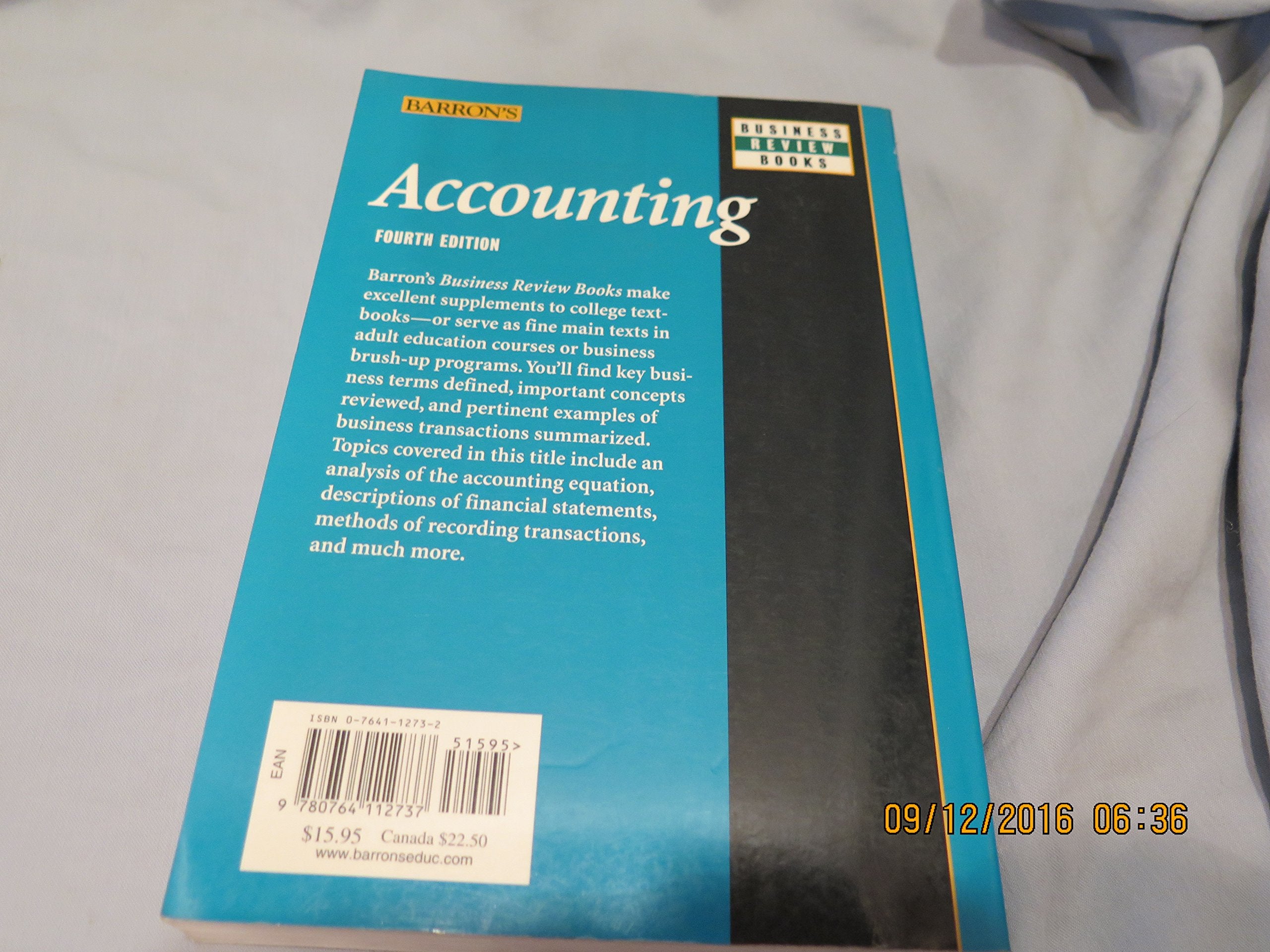 Accounting (Barron's Business Review Series)