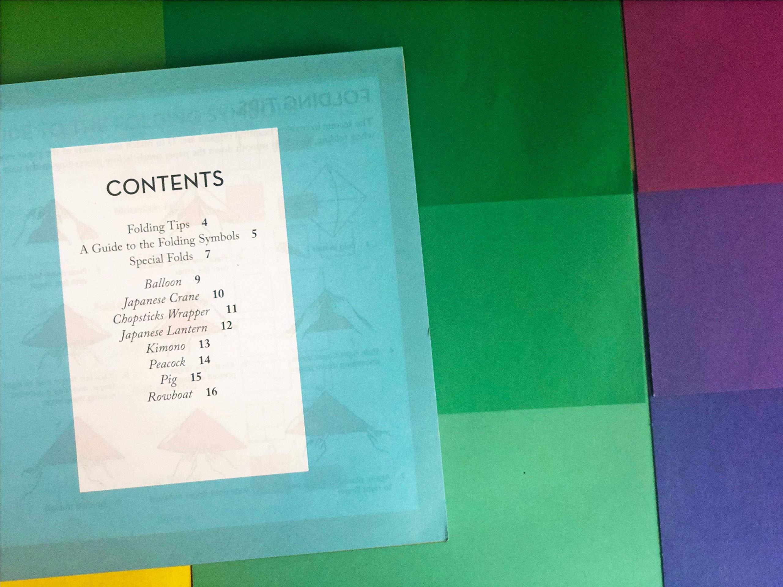 Origami Rainbow Paper Pack Book: 256 Double-Sided Folding Sheets (Includes Instructions for 8 Models)