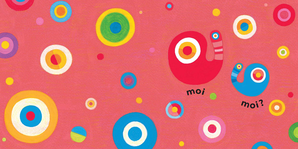 Moimoi?Look at Me!: A High Contrast, High Color Board Book with Shapes, Colors, and Sounds to Soothe Your Crying Baby