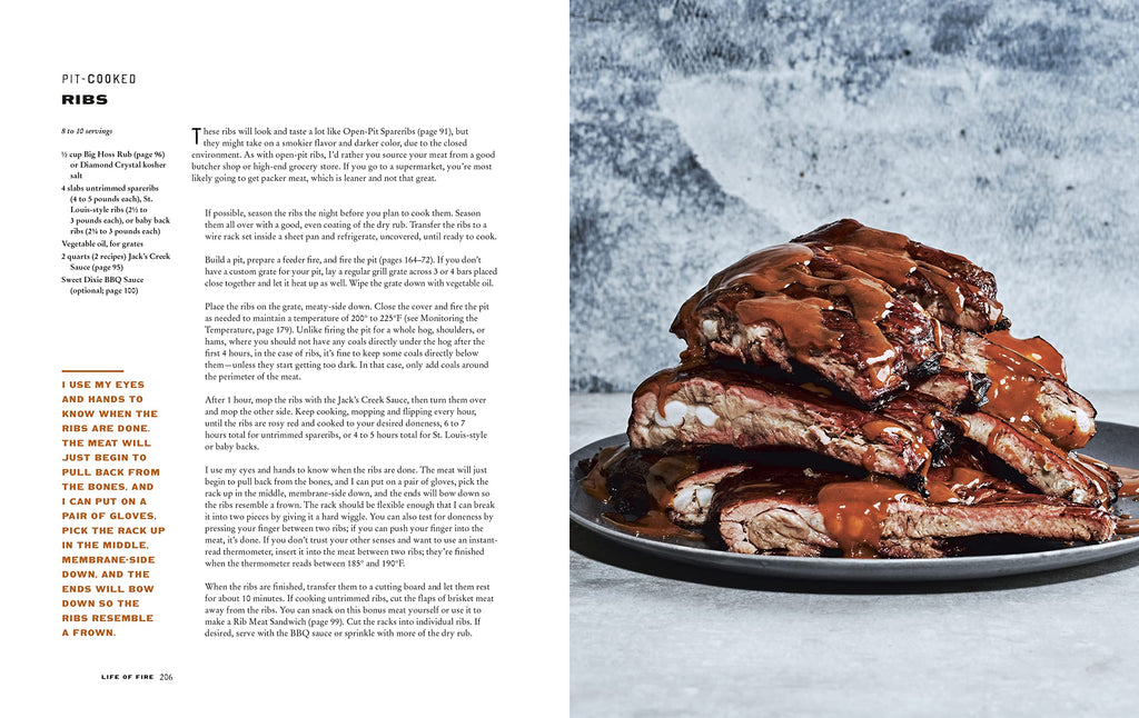 Life of Fire: Mastering the Arts of Pit-Cooked Barbecue, the Grill, and the Smokehouse: A Cookbook
