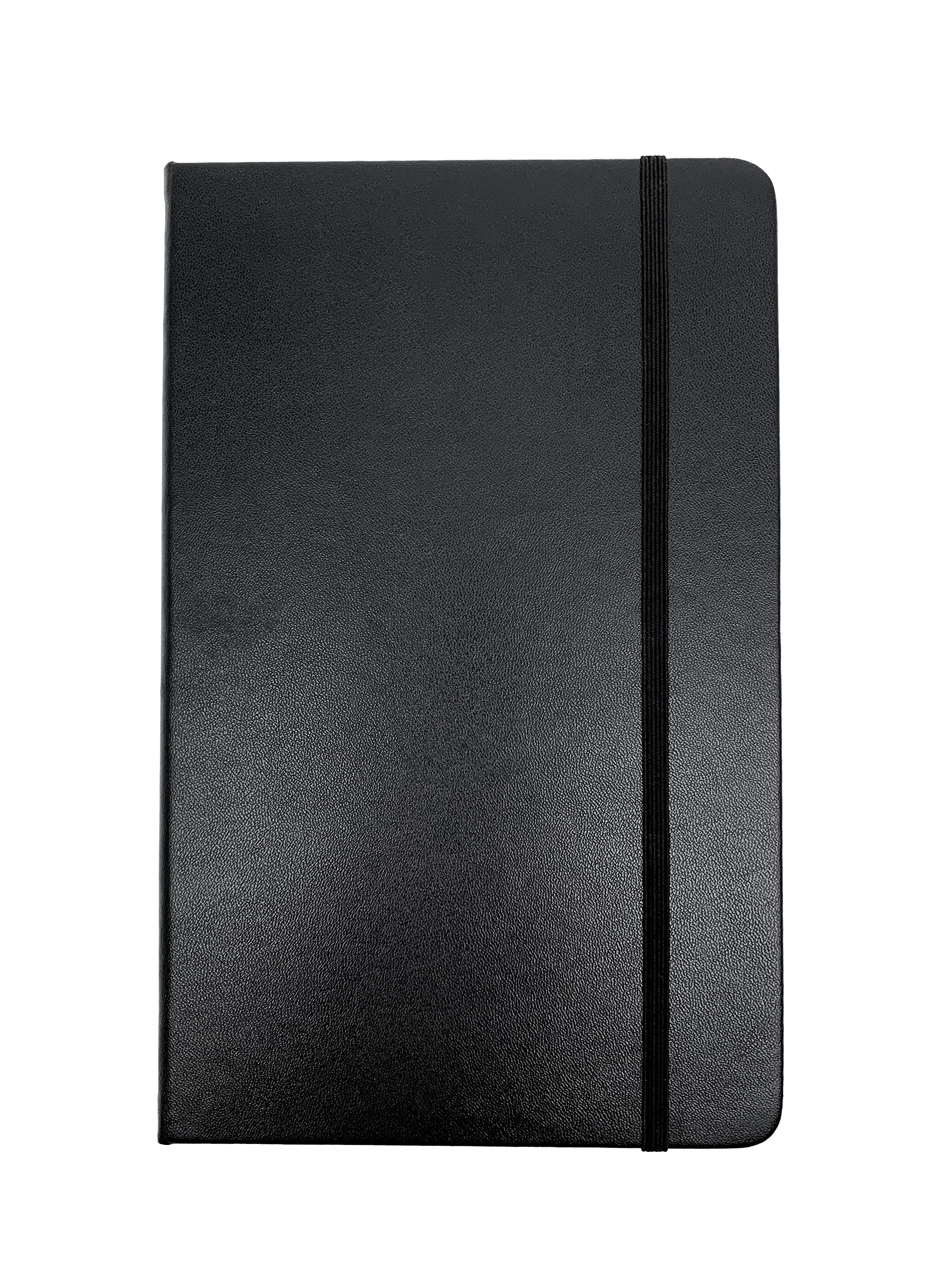 Lined Journal Notebook, Hard Cover Leatherette, Medium 5.25 X 8.25 inches, 70 Gram Paper.