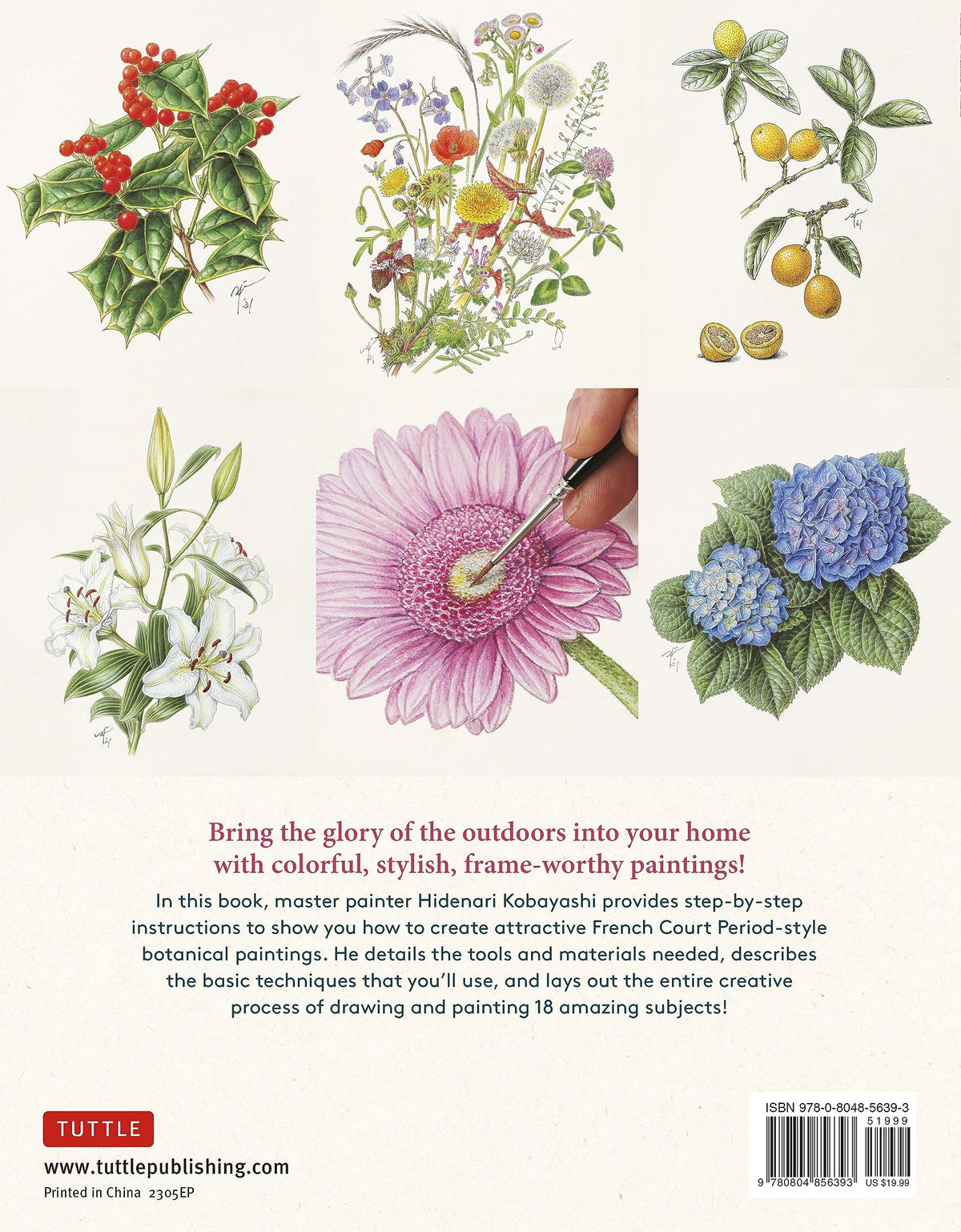 A Step-by-Step Guide to Botanical Drawing & Painting: Create Realistic Pencil and Watercolor Illustrations of Flowers, Fruits, Plants and More! (With Over 800 illustrations)
