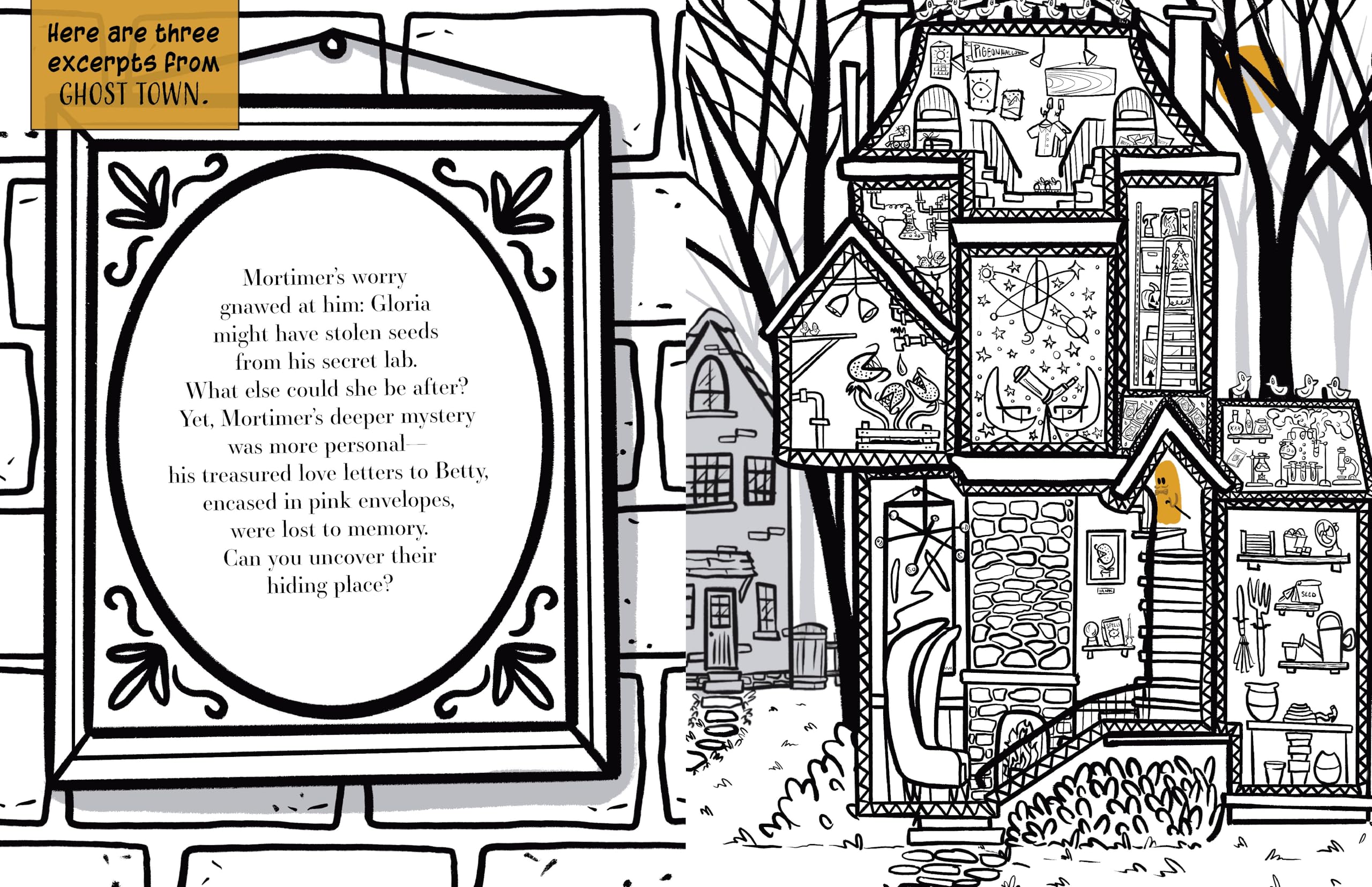 Color & Sleuth: Ghost Town: A Spooky Coloring Mystery - Includes 40+ Coloring Pages, Clue Notebook Sheets, and Downloadable Coloring Poster