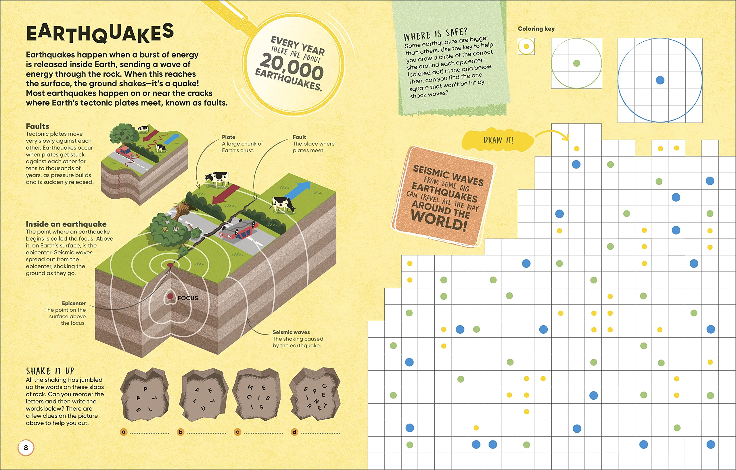 Volcanoes and Earthquakes: More Than 100 Brain-Boosting Activities that Make Learning Easy and Fun (DK Active Learning)