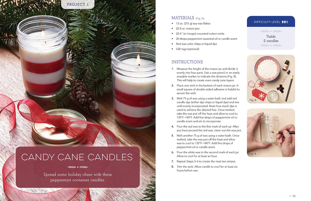 Creative Candle Making: 12 Unique Projects to Make Candles for All Occasions - Includes Materials to Make 4 Candles