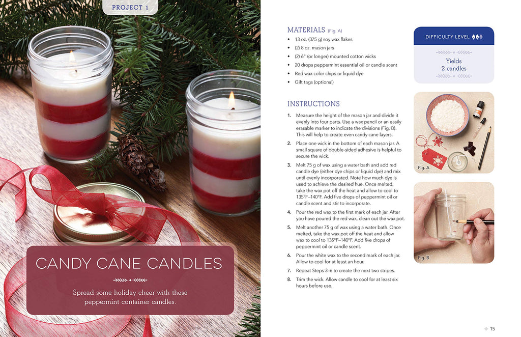 Creative Candle Making: 12 Unique Projects to Make Candles for All Occasions - Includes Materials to Make 4 Candles